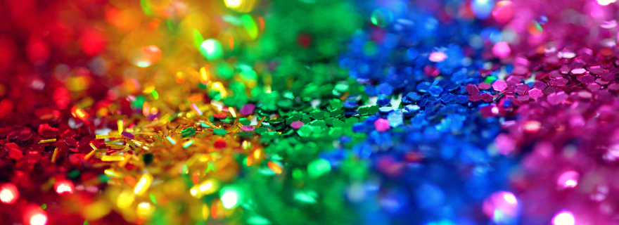 Rainbow glitter