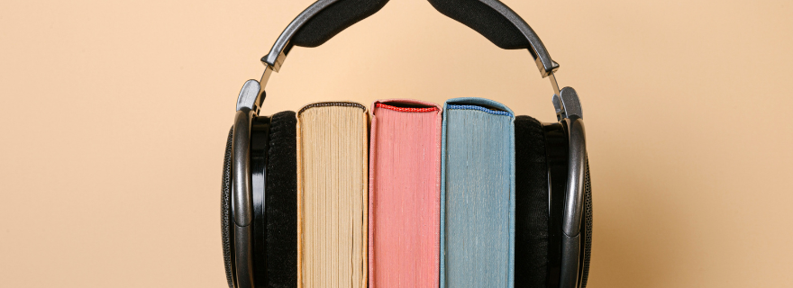 Books with headphones